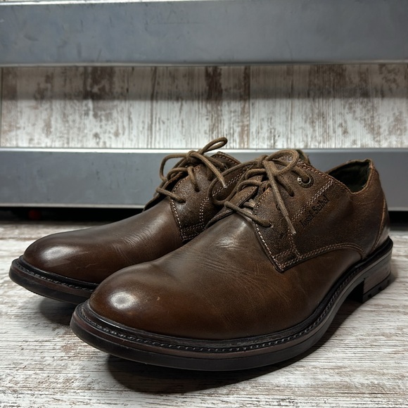 JOSEF SEIBEL MEN’S OSCAR 05-CASTAGNE Size 10/EU 43 Brown Leather Lace Up Oxfords - Picture 9 of 11